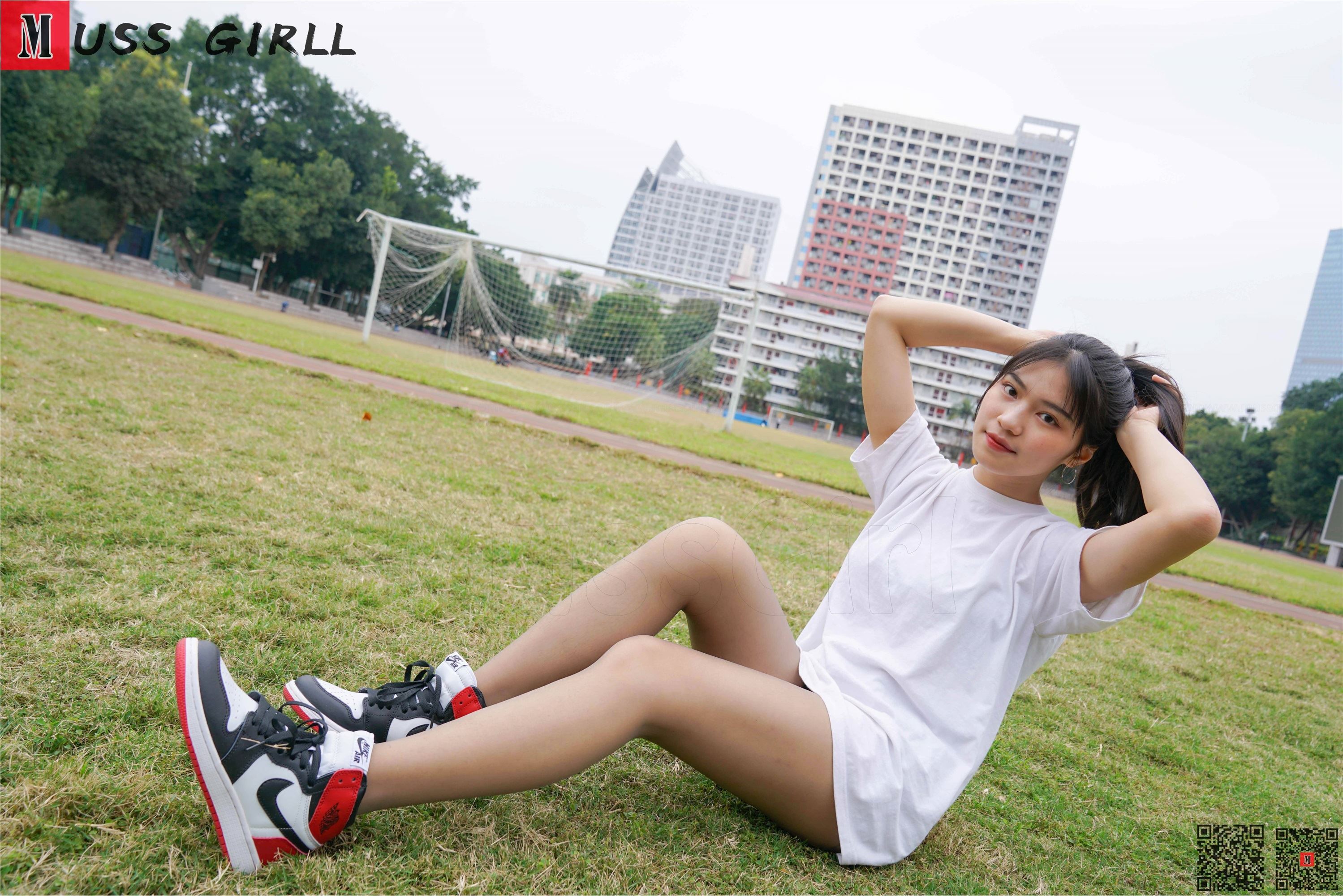 MussGirl慕丝女郎  NO.169 操场白衣裙